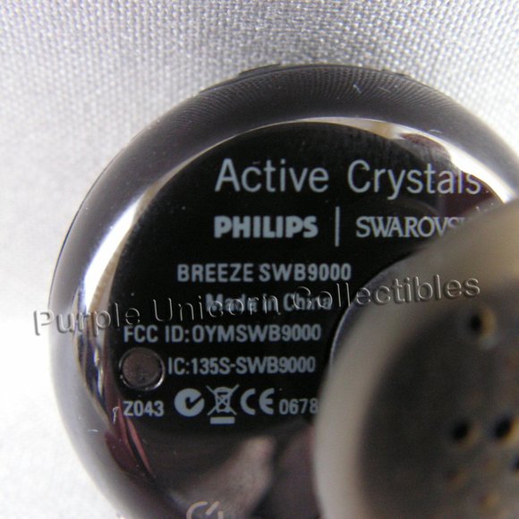 Swarovski Philips Active Crystals Breeze Bluetooth Headset ~ Black - Picture 3 of 5